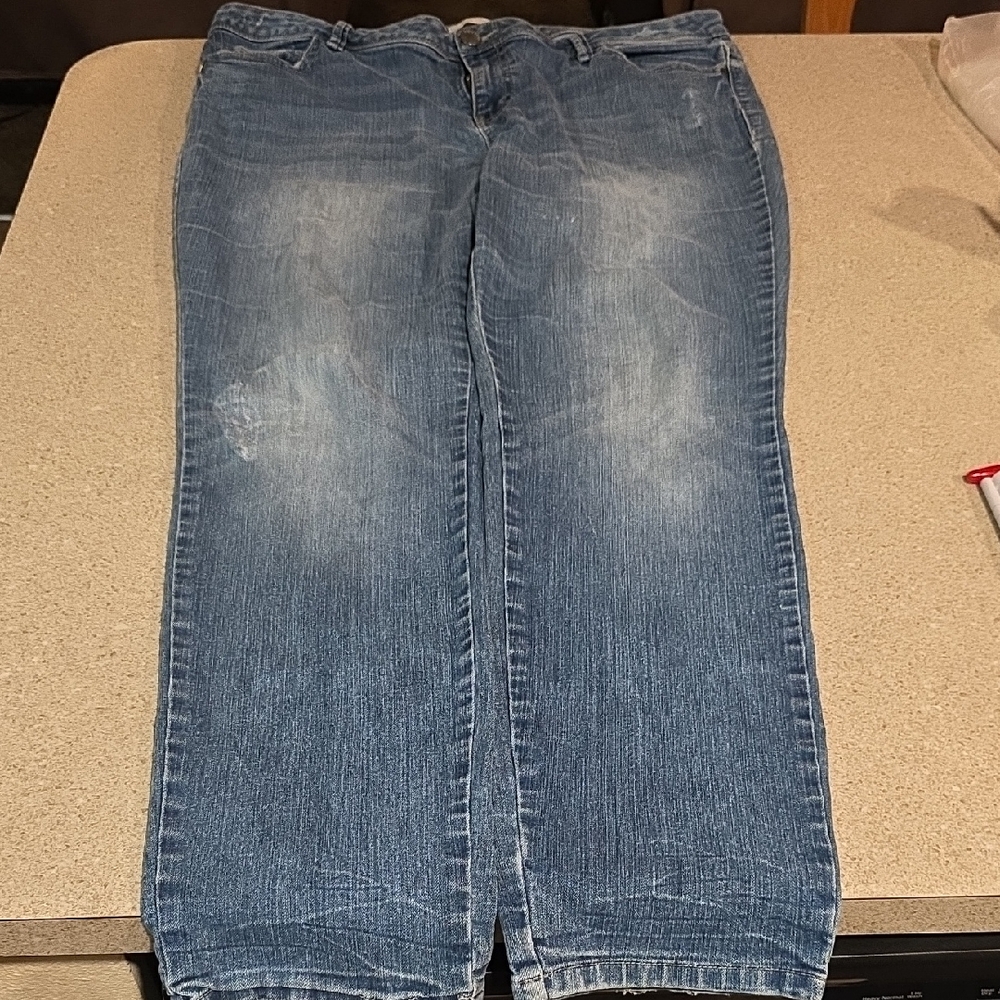 Route 66 Women's Straight Leg Blue Jeans